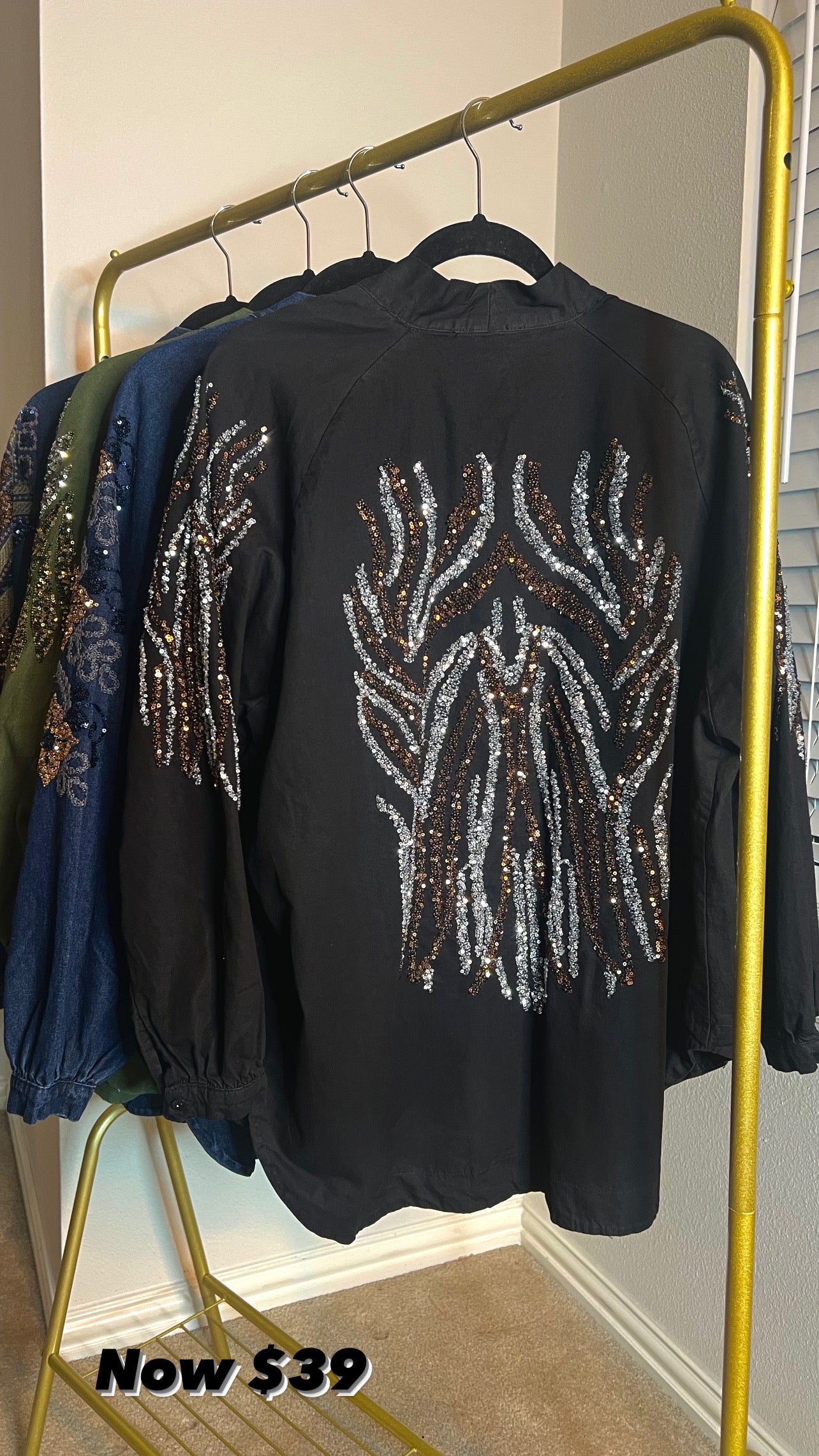 Black linen cardigan