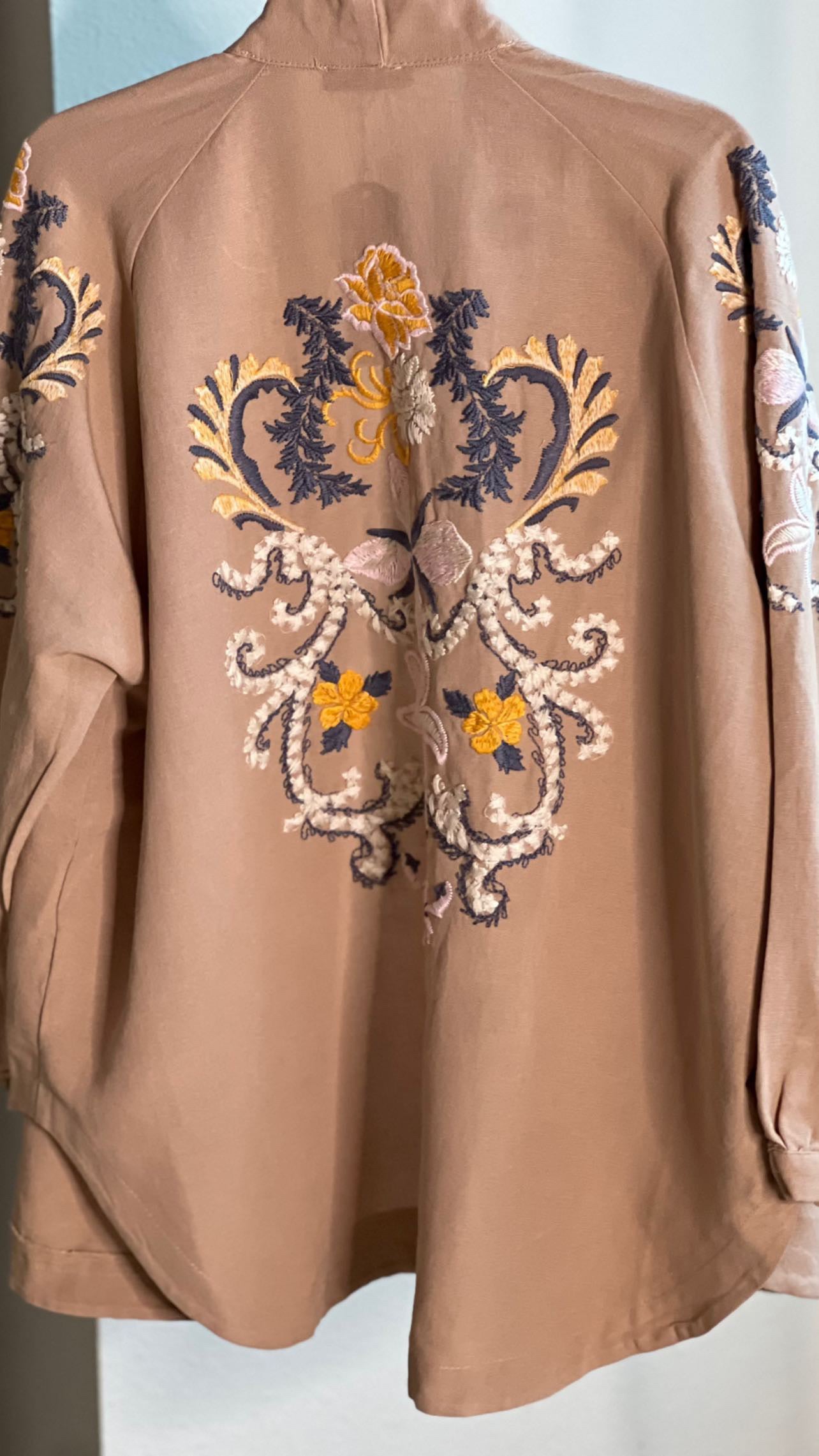 Free Size Beige Kimono